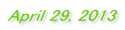April 29, 2013 